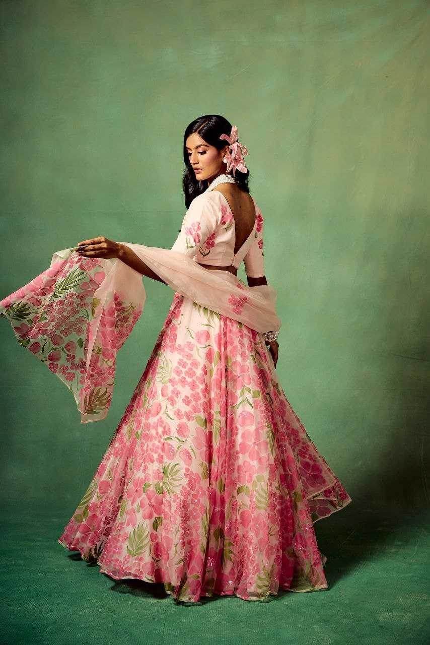 Silk Printed Lehenga - MYLUXURY LANE ENTERPRISE